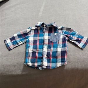 Gymboree Multicolor Plaid Button-Down Shirt